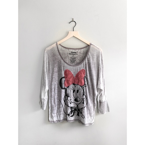 Disney Tops - Disneyland Resort Minnie Mouse 3/4 Sleeve Tee